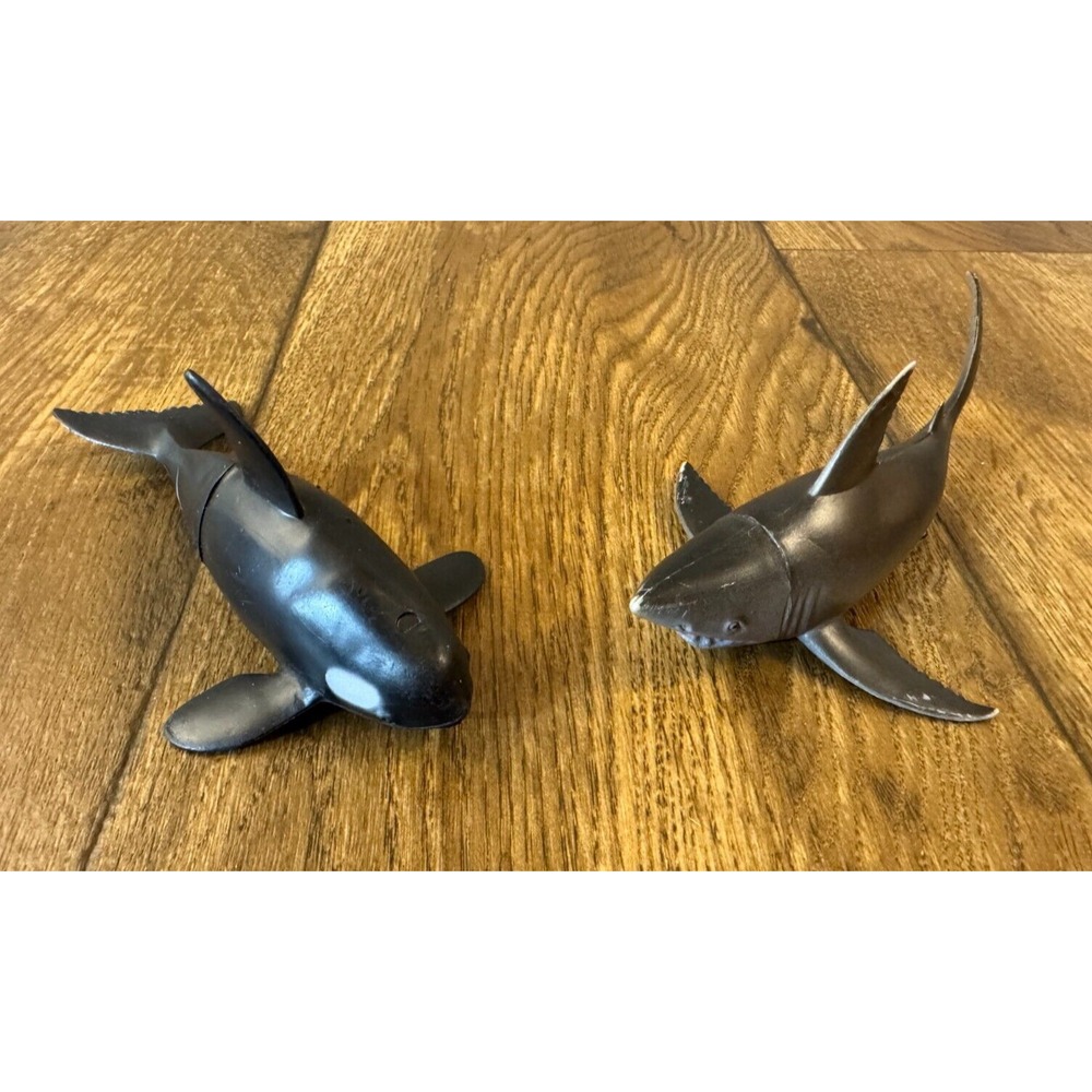 Realistic Animal Ocean Killer Whale Shark Marine Water Life Lot Fish Toy Figures